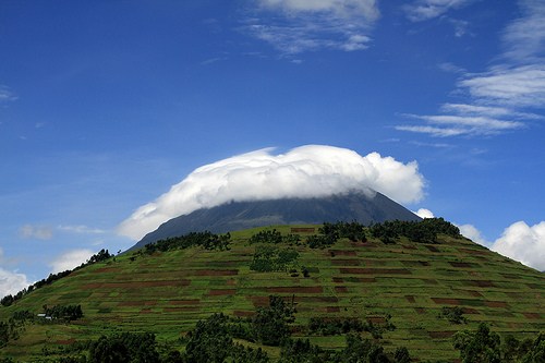 Mount Muhabura in Rwanda